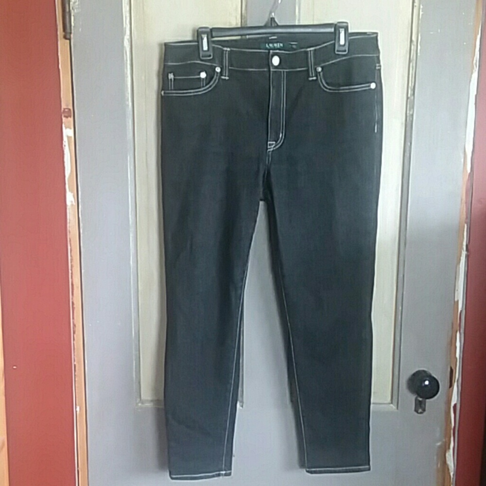 Ralph Lauren Black Skinny Ankle Jeans